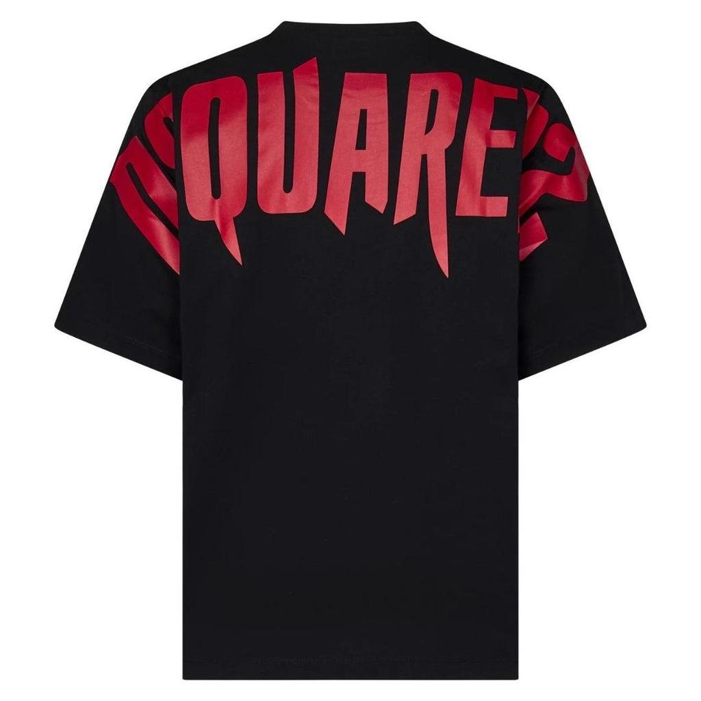 DSquared2 Mens Horror Text Logo T-Shirt