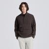 Challenger Men'S Unique Woven Mix High-Neck Anorak Brown