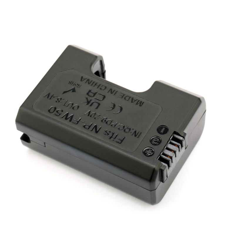 Replacement Battery Pack for FW50 Dummy Battery Pack Coupler Adapter 9V/12V/15V/20V for ILCE-7S ILCE-7R ILCE-7M2
