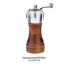 Hand-Cranked Solid Wood & Acrylic Pepper Grinder for Kitchen & Restaurant