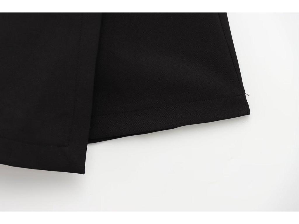 Belted Asymmetrical Double-Breasted High Waist Slimming Shorts - Spring/Summer 2025 Collection