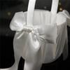Satined Wedding Petal Basket Flower Girl Basket for Various Wedding Atmospheres Creation Garden Wedding Flower Baskets