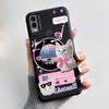 Coque Pour Nokia C22 Étui Pour Nokia C32 Coque de Téléphone Arrière Silicone Souple Noir TPU Esthétique Mignon Chat Astronaute Coque Bumper