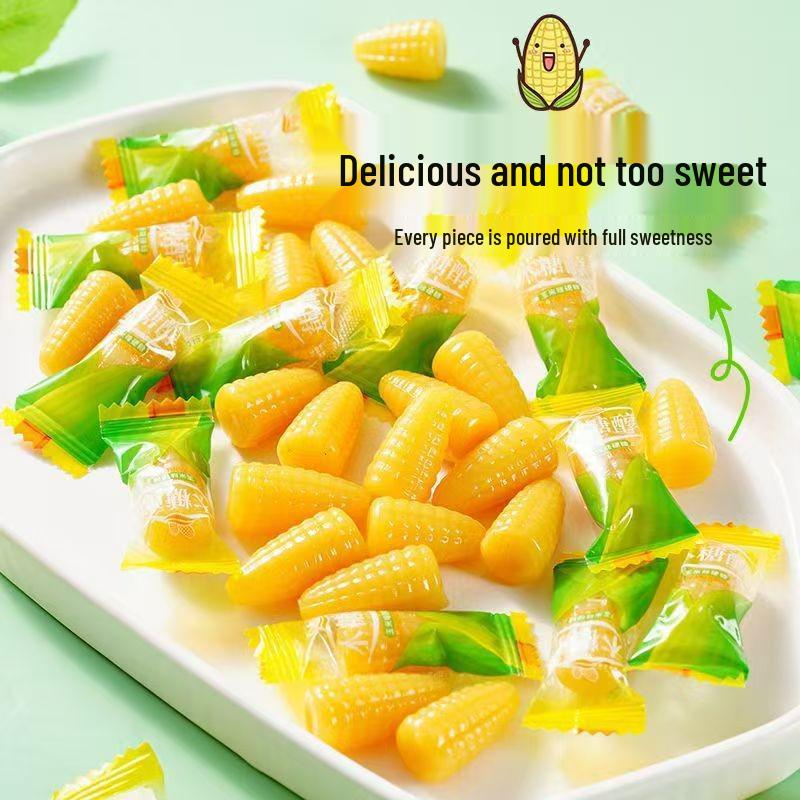 Xylitol Orange Corn Hard Candy: Old-Fashioned Children's Gummy, Popular New Year Snacks, Wedding Treats