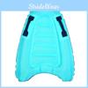 Children's Portable Inflatable Surfboard Lightweight Kickboard Ocean Surfing Water Slider Blue Striped