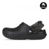 Crocs Classic Fleece Lined Clog Winter Warm Slipper Black 211396 001