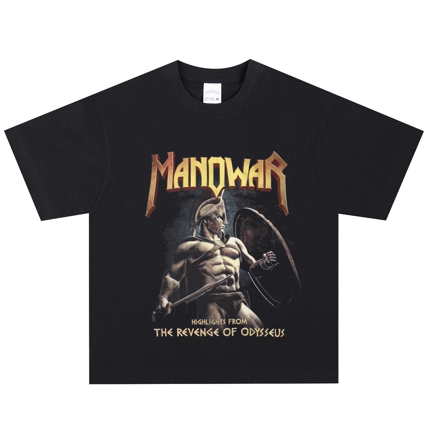 Manowar T-Shirt, Soft Fabric Casual Daily Wear XXL