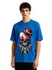Mens Creepy Clown Skull Graphic Tshirt Retro Streetwear Print Casual Short Sleeve White Cotton Tee