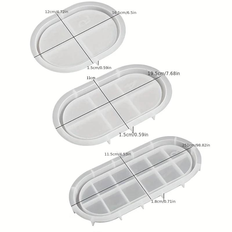 

A Top Quality Oval Tray Silicone Molds for Concrete, Plaster, Ornament, Jewelry, Epoxy Resin, and Storage with Bowl Plate Design