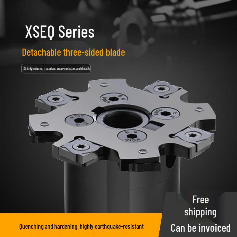 Modular XSEQ Three-Sided Milling Cutter Head with SMP01 T-Slot and SMA Side Milling Saw Blade.