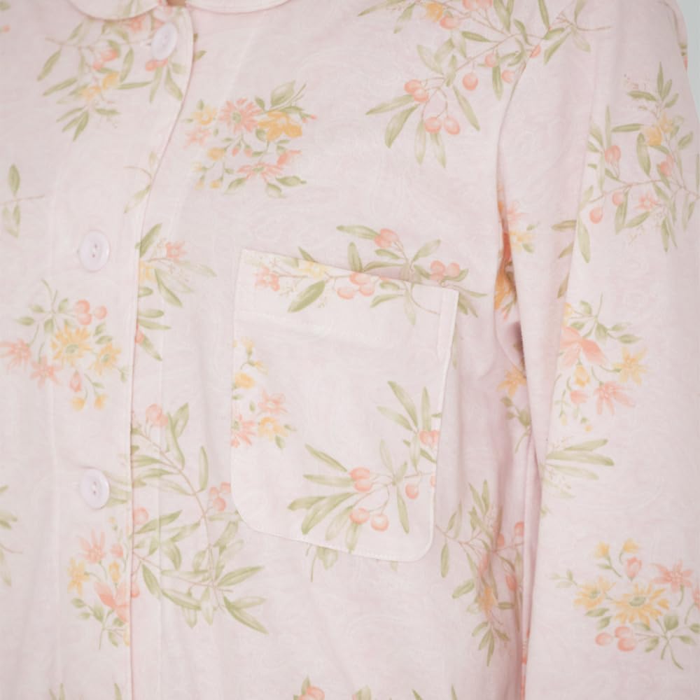 Cotton Long Sleeve Pants Elastic Holes at Sleeves and Smooth Purple TG4105 S 100% (with Legs)