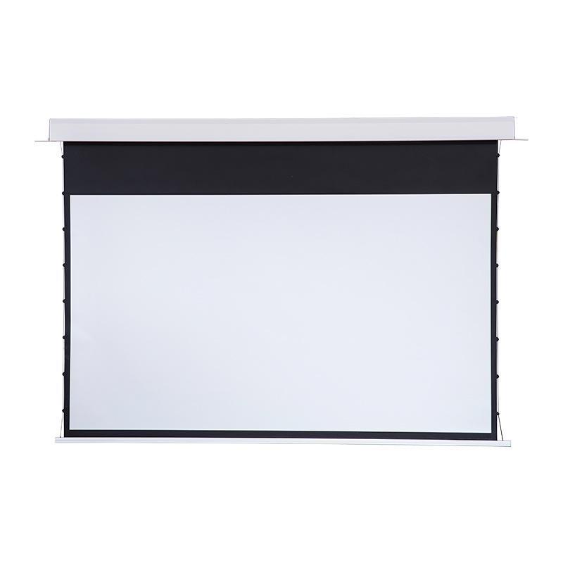 Concealed Ceiling Electric Lifting Projector Screen - High-Definition Pull-Wire Design