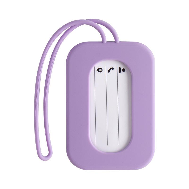 

Universal Silicone Luggage Tag Soft Anti-Lost Boarding Pass Tag With Lanyard Suitcase Identifier Tag Travel Baggage Label A10