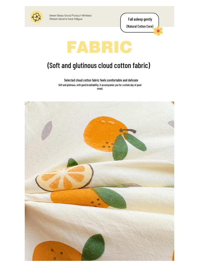 2025 A-Class Cloud Cotton Print Soft Mattress Pad & Quilt
