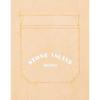 STONE ISLAND T-shirt da uomo a maniche corte con scollo rotondo, taschino a costine e stampa di lettere, serie Marina SS23, Arancione 7815216X4-V0032