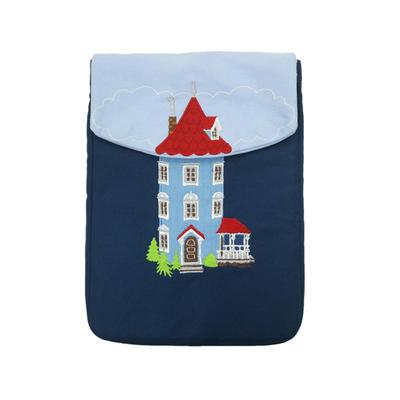 Marushin MOOMIN Tablet Case with Applique House Fits In a School Suitable for Elementary School Boys and Product 1425021600 Design, 10.2 Inch, Bag,