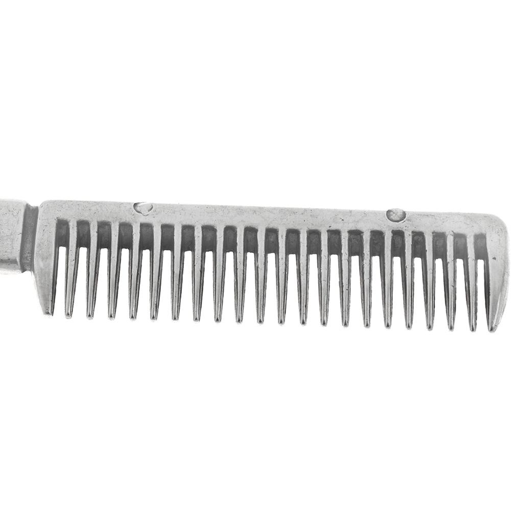 Stainless Steel Polished Horse Pony Grooming Comb Tool Currycomb Durable
