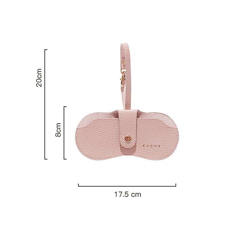 Pu Leather Glasses Bag Travel Portable Sunglasses Protective Cover Pendant Organizer Bag For Women Men Eyewear Accessory
