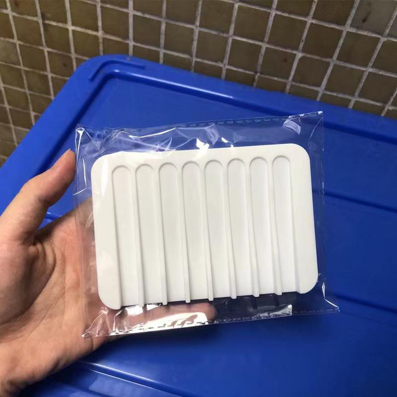 Silicone Self-Draining Soap Holder - No Water Accumulation, Punch-Free, Creative Bathroom Countertop Sponge Drainer