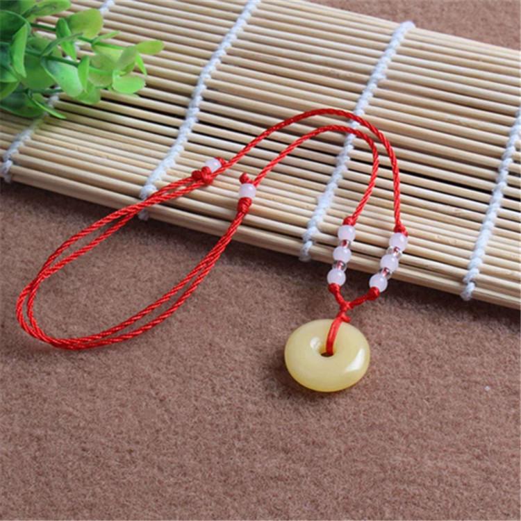 Hetian Jade Style Ping An Kou Pendant - Unisex High-Quality Imitation Afghan Jade Buckle Ornament
