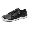 Wide Toe Walking Shoes Business Casual Sports Shoes Waterproof Flats Teenagers  PU Leather Fashion White Shoes