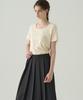 Deuloupisumeon Supima Silket U-Neck Short Sleeve T-Shirt [Beige]