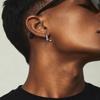 Punk Snake Hoop Earrings for Men,Vintage Waterproof Stainless Steel Sanke Earrings,Gothic Ear Jewelry Gift