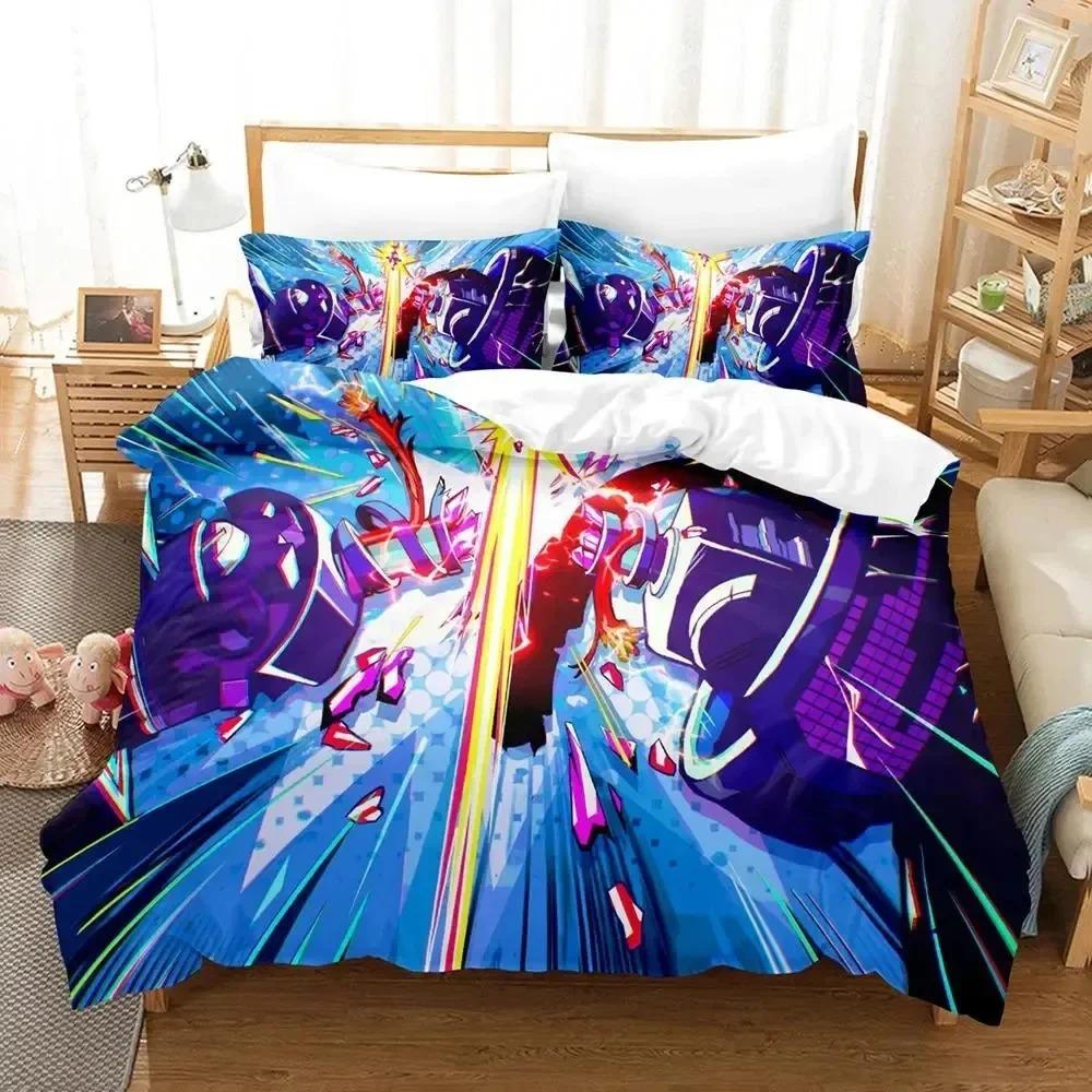 Anime Game Hi-Fi Rush Bedding Set Duvet Cover Bed Set Quilt Cover Pillowcase Comforter king Queen Size Boys Adult Bedding Set