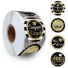 500 Pcs Round Graduation Sticker Congrats Grads Labels Graduation Caps Sticker Party Supplies