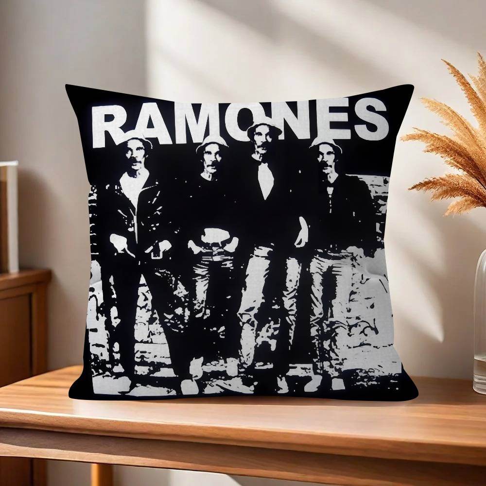Poszewka na poduszkę kreskówka Prezent Poszewka na poduszkę Sypialnia Dom Sofa Krzesło Siedzenie Dekoracja poszewka na poduszkę Zespół Rockowy RRamones ANIME