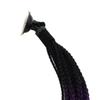 Motorcycle Braids with Suction Cup Fashion Colorful Motorcycle Pigtails for Helmet Decoration 23.6in