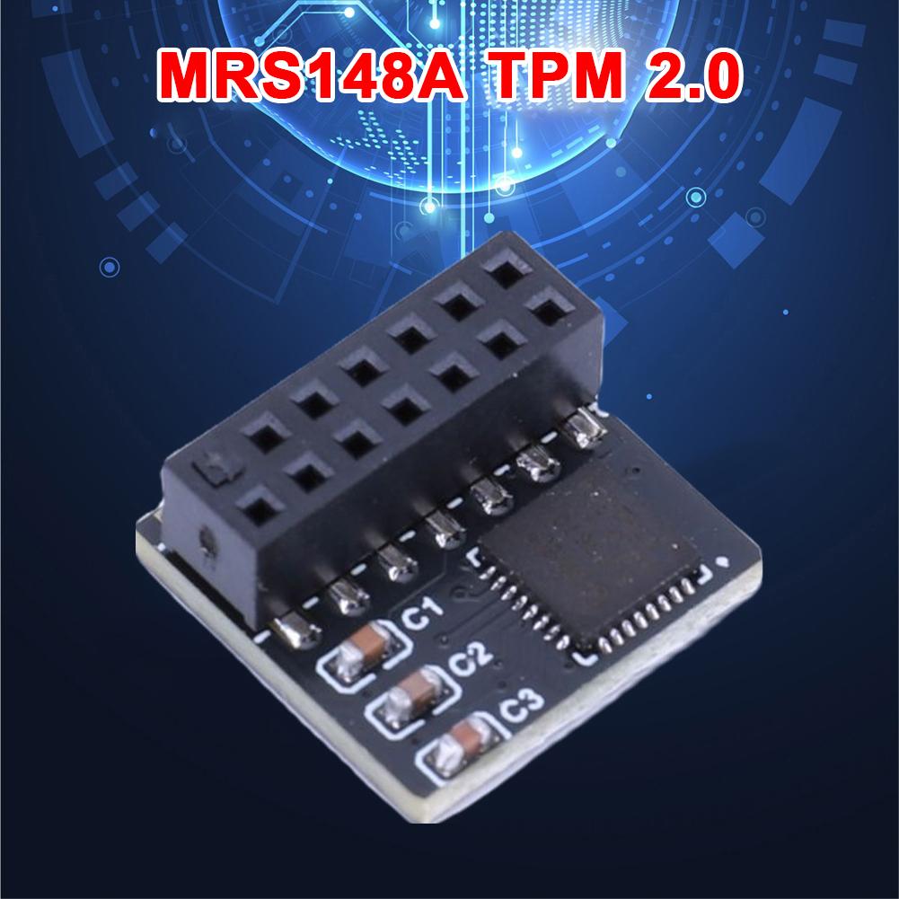 TPM 2.0 Portable TPM 2.0 Remote Card 14 Pin SPI TPM2.0 Remote Card Board Encryption Security Board Fit for ASUS Motherboard