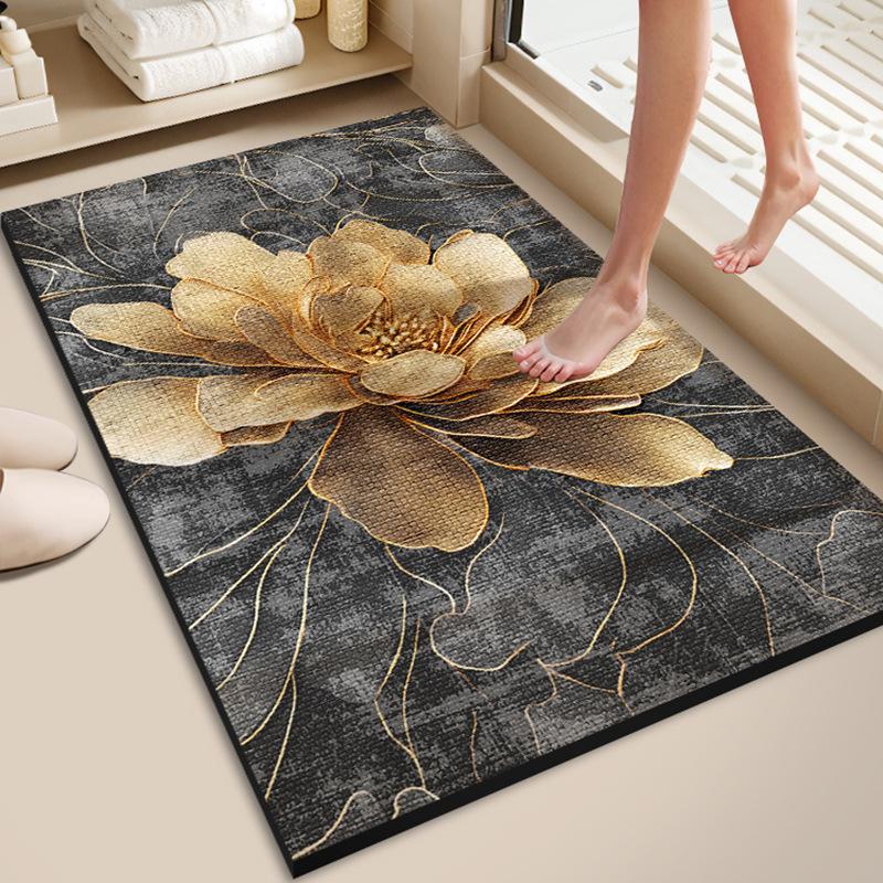 Anti-skid Mats for High-grade Sense Bathroom Bibulous Fast-drying Diatom Mud Mats for Bathroom