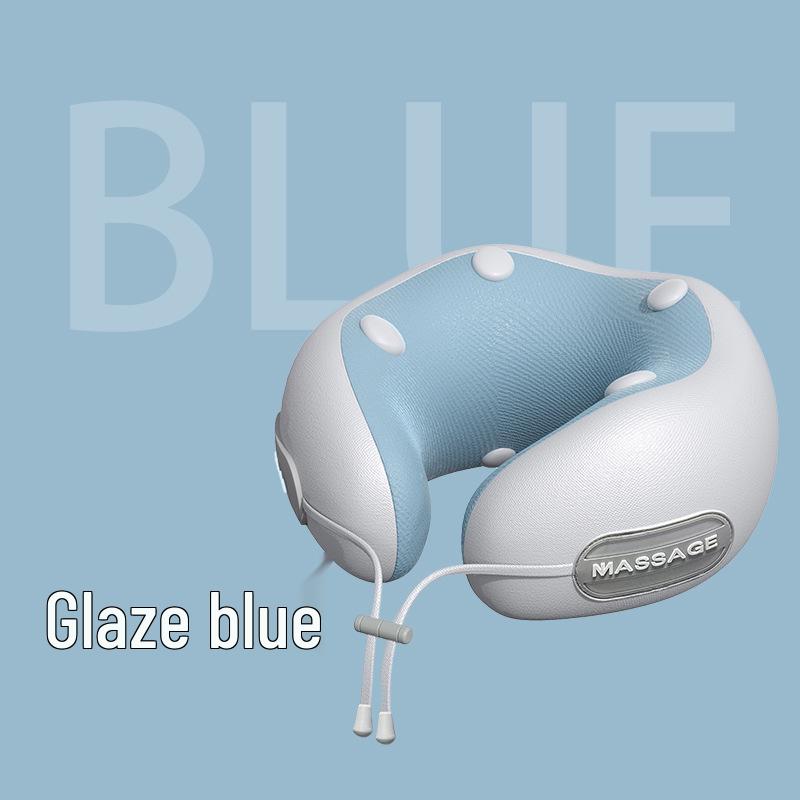 8-Point Heated Vibration U-Shaped Neck and Shoulder Massage Pillow