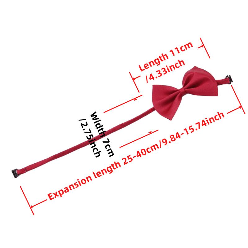 Pet Bow Tie Collar Adjustable Dog Cat Universal Small Dog Accessories Party Festival Dress Up Fashion Supplies