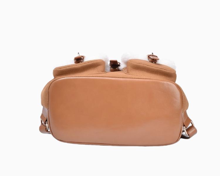 Rucsac de pluș de înaltă calitate pentru femei, iarna 2025: Stil colegial, Lux discret pentru călătorii și navetă