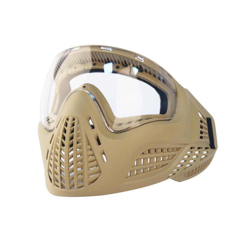 Outdoor Tactical Cycling Mask with Goggles for Self-Defense and Live-Action Play