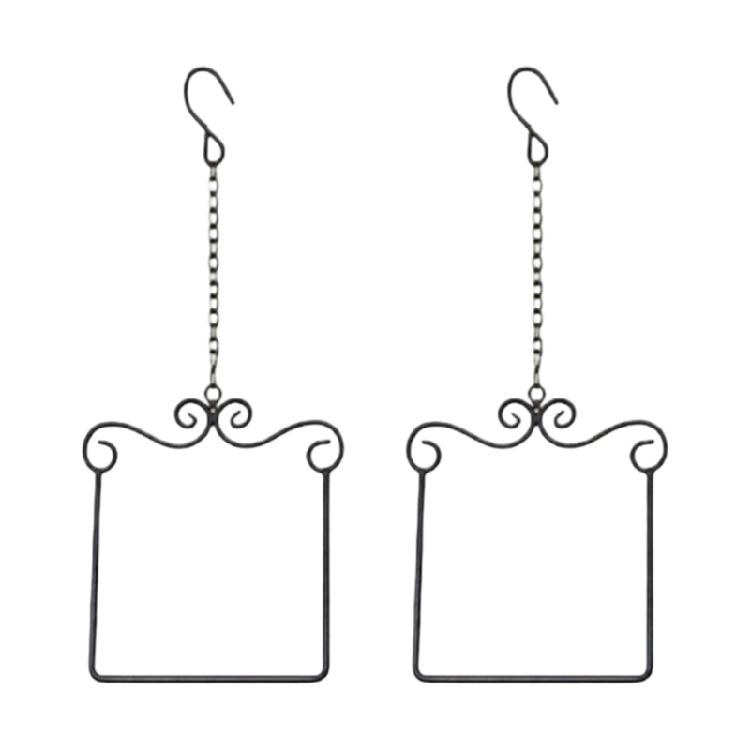 

2lost Beautiful Hanging Hummingbirds Feeder Metal Bottle Humming Bird Feeder With Circulars Metal Holder And Perches чорний