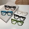 Oversized Vintage Glasses Women Fashion Cat Eye Blue Light Blocking  Eyewear Chic Candy Color Non-prescription Eyeglasses