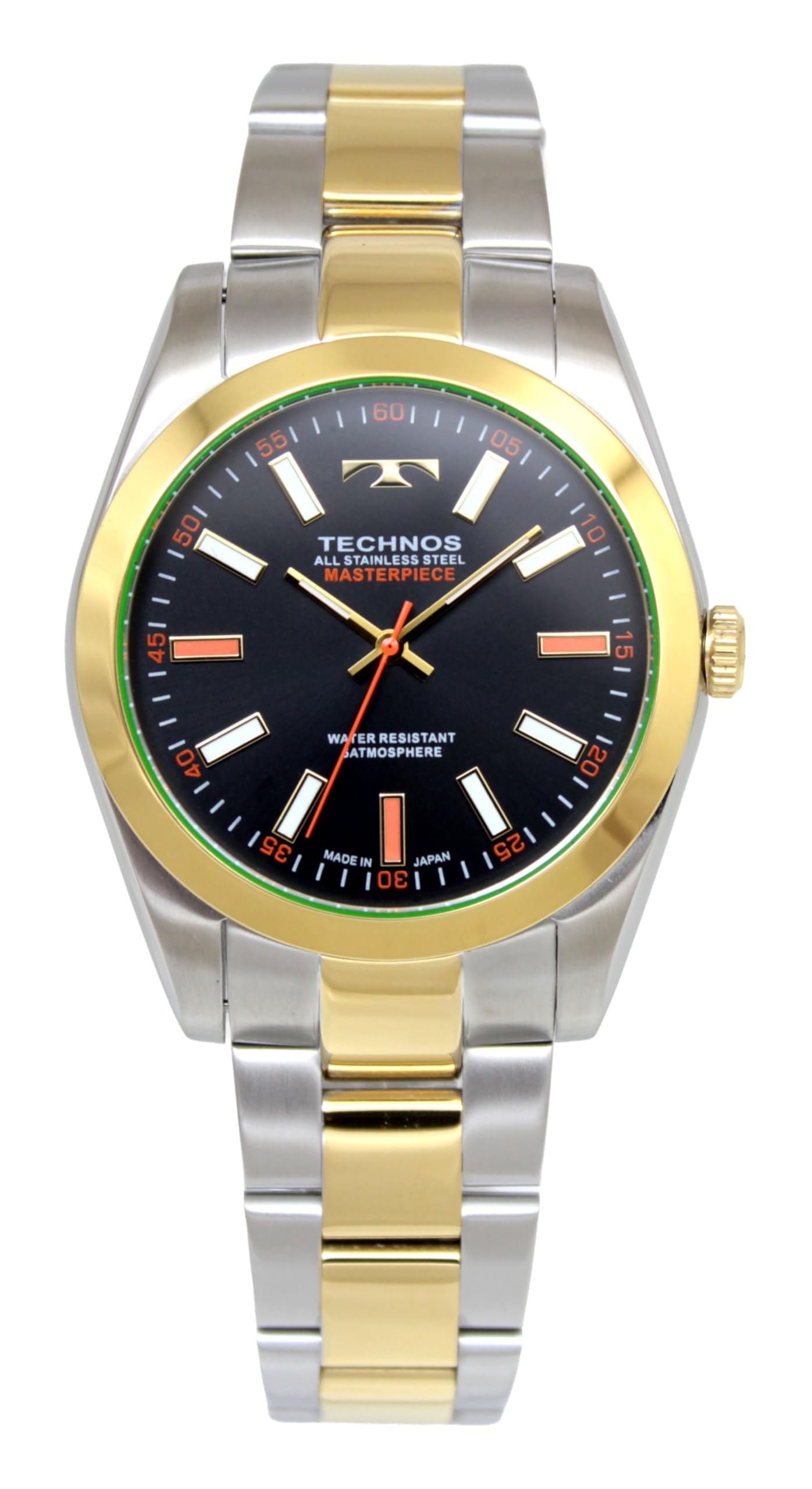 

Technos T9C32TB Silver 100th Anniversary Made in Japan Men s Watch, Model, чёрный