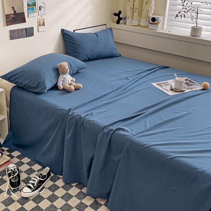 Minimalist Solid Color Thick Bed Sheet For Household Student Dormitory Single Bed