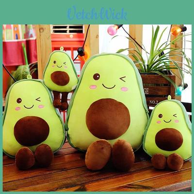 Cute Cartoon Avocado Stuffed Toy Doll With Premium Pp Cotton Filling For Comfort