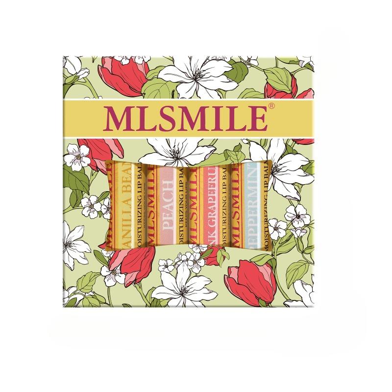 

Набор из 4 бальзамов для губ Уход за губами с витамином Е Фруктовый увлажняющий бальзам для губ 1 set