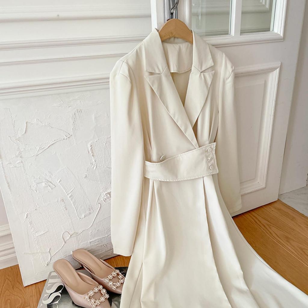 JINJUDUO Beautiful Long Formal Suit Commuter Office Lady Business Flare Dress Women's Dress, Spring, Summer, Autumn, Dress, Dress, Dress, Dress,