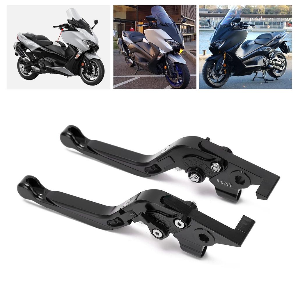 Akozon Justerbara Bromshandtag för TMAX 530/560 CNC Aluminiumlegering Ersättning, Förbättrad Bromsrespons, Hållbara och Snygga (Svart)