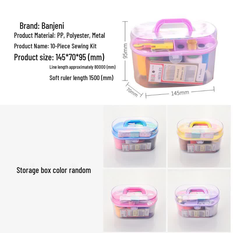 Portable Sewing Kit & Storage Box