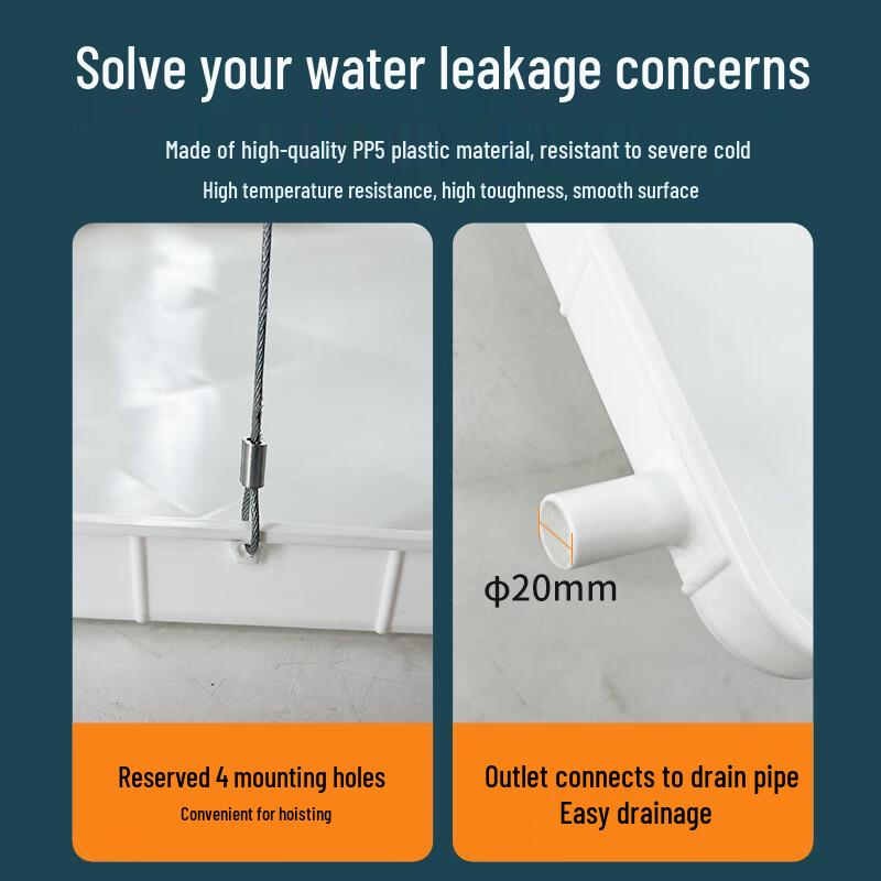 Lilang Universelle AC Außenheit Kondensatwanne mit Rohr