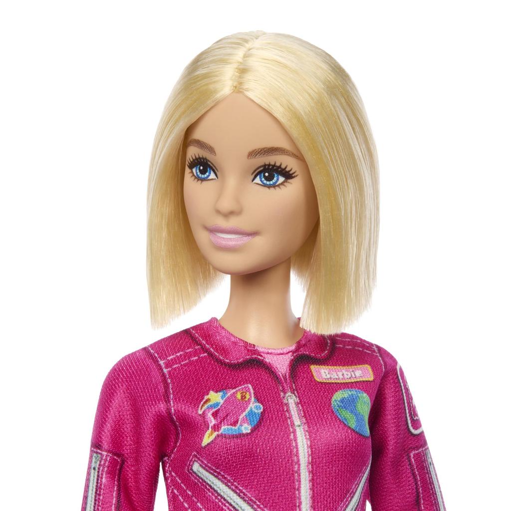 Barbie Work with Space Pilot Doll House for Pretend Ages 3 and JKF77 Barbie! Dress-Up & Play, Up, Pink,