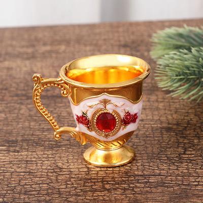 Tea Cup Wine Glass Versatile Use Zinc Alloy Metal Metal Wine Drinking Cups Bar Party Coffee Mug High-quality New