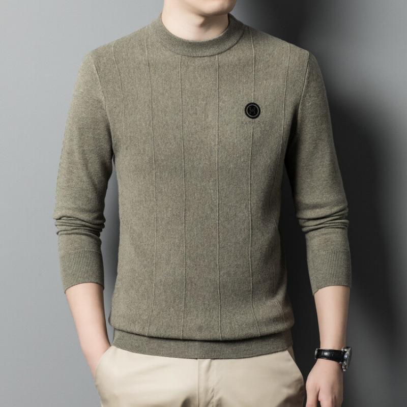 

Шерстяной свитер, мужской джемпер с полуводолазкой, осень-зима, вязаный свитер из 100 чистой шерсти, мужской пуловер, свободный кашемировый свитер, мужской 190 серый